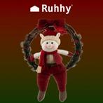 Ruhhy Kerstkrans Elf voor de Deur - Feestelijke Kerstde..., Ophalen of Verzenden, Nieuw