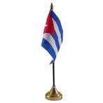 Cuba versiering tafelvlag 10 x 15 cm - Cuba versiering, Ophalen of Verzenden, Nieuw