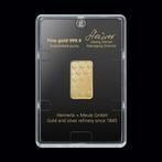 10 gram - Goud .999 - Heimerle + Meule - Verzegeld, Postzegels en Munten