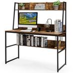 2dekans | Coast Bureau met Plank – 120x57x140 cm – Koffie –, Huis en Inrichting, Kasten | Boekenkasten, Ophalen of Verzenden, Zo goed als nieuw