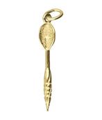 Gouden Dartpijl groot ketting hanger, Verzenden, Nieuw