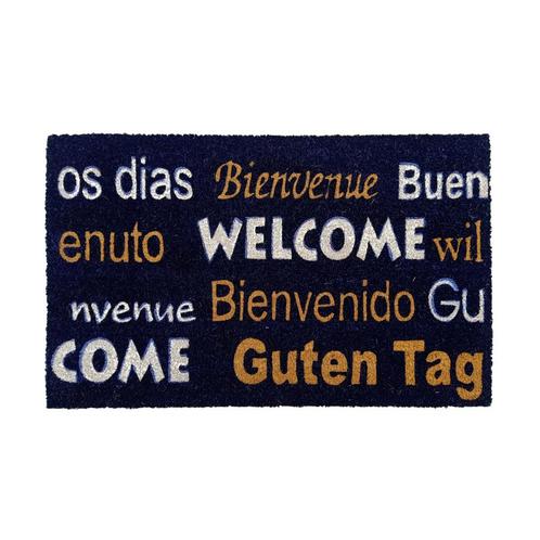 Kokosmat &#039;Welcome / Bienvenue / Bienvenido / Guten, Tuin en Terras, Deurmatten, Verzenden