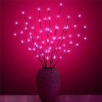 Kerst wilgentakken set - 20 LEDs - Roze, Nieuw, Ophalen of Verzenden
