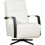 Leren draaifauteuil Award - Hermes Bianco (gebroken wit) -, Huis en Inrichting, Fauteuils, Nieuw, Ophalen of Verzenden, 50 tot 75 cm