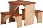 AXI ZidZed Picknick Set in Bruin voor kinderen - Tafel met 2, Ophalen of Verzenden, Nieuw