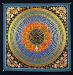 OM mantra Mandala | Handgeschilderde Mantra Mandala -, Nieuw