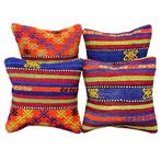 (4) Boho Authentic Tapijt - Kussen, Nieuw