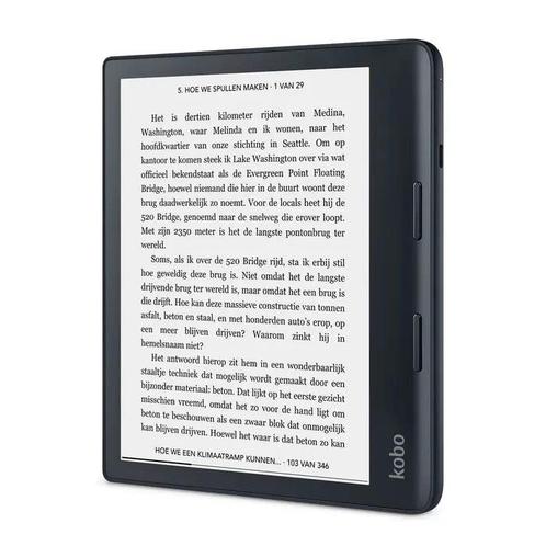 Kobo Sage E-reader 8 Inch - Zwart (In doos), Computers en Software, E-readers, Zo goed als nieuw, Verzenden