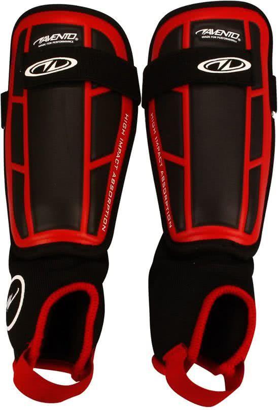 Avento Scheenbeschermers Pro-Style - Soft - Rood/Zwart/Wit -, Sport en Fitness, Hockey, Verzenden