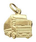 Gouden Vrachtwagen klein ketting hanger, Sieraden, Tassen en Uiterlijk, Verzenden, Nieuw