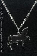 Zilveren Hackney ketting hanger, Verzenden, Nieuw