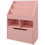 TRUUSK Kinder Boekenkast Met Lade - 3 Opbergvakken - 2 Open, Kinderen en Baby's, Kinderkamer | Commodes en Kasten, Verzenden, Nieuw