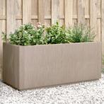 vidaXL Plantenbak 80x36x35 cm polypropeen lichtbruin, Verzenden, Nieuw, Kunststof