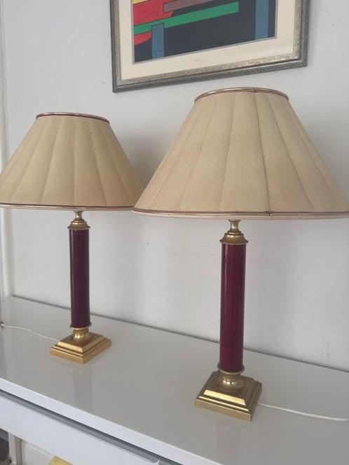 Monteuse - Tafellamp (2) - Messing, lucite - Vintage, Antiek en Kunst, Antiek | Lampen
