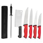 GGM Gastro | Messenset Duo Professional met roltas - 6 stuks, Huis en Inrichting, Verzenden, Nieuw, Overige materialen