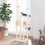 vidaXL Kattenmeubel met sisal krabpalen 167 cm crèmekleurig, Dieren en Toebehoren, Verzenden, Nieuw