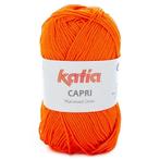 Katia Capri - 82143 oranje - Katoen Garen, Hobby en Vrije tijd, Breien en Haken, Ophalen of Verzenden, Nieuw