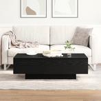 vidaXL Salontafel 100x30x36,5 cm bewerkt hout zwart, Minder dan 50 cm, 100 tot 150 cm, Verzenden, Eikenhout
