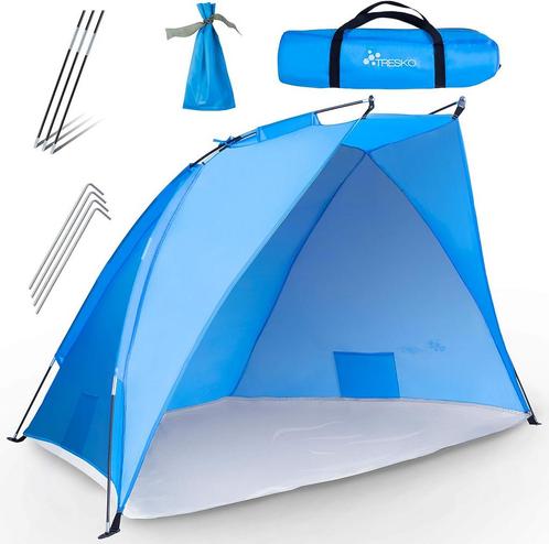 TRESKO® strandscherm incl. draagtas | strandtent met uv-besc, Hobby en Vrije tijd, Overige Hobby en Vrije tijd, Nieuw, Verzenden