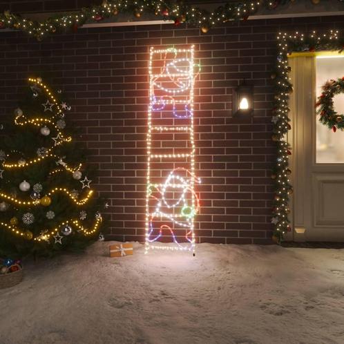 vidaXL Kerstfiguur kerstman op ladder opvouwbaar 552 LEDs, Diversen, Kerst, Nieuw, Verzenden