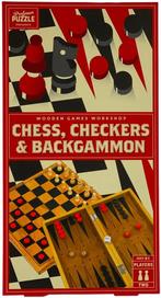 Wooden Games Workshop - Chess, Checkers and Backgammon |, Nieuw, Verzenden