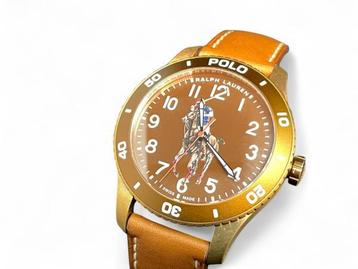 Veiling - Gloednieuw Ralph Lauren Bronzen Horloge met Doos! beschikbaar voor biedingen