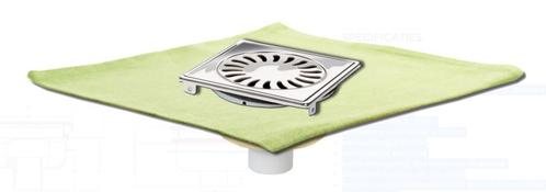 Afvoerput | RVS | Zandhuid | 146 x 146 mm HorecaTraders, Zakelijke goederen, Horeca | Meubilair en Inrichting, Verzenden