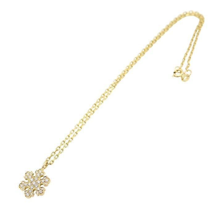 Bvlgari - Ketting met hanger - Snowflake - 18 karaat Geel, Sieraden, Tassen en Uiterlijk, Antieke sieraden