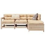 vidaXL 4-delige Loungeset massief grenenhout, Verzenden, Nieuw, Loungeset