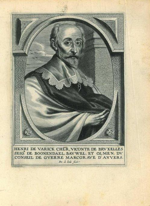 Portrait of Hendrik van Varick, Antiek en Kunst, Kunst | Etsen en Gravures
