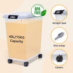 Voerton - Voedselcontainer - Voercontainer - 40L - Transpara, Dieren en Toebehoren, Dierenvoeding, Verzenden