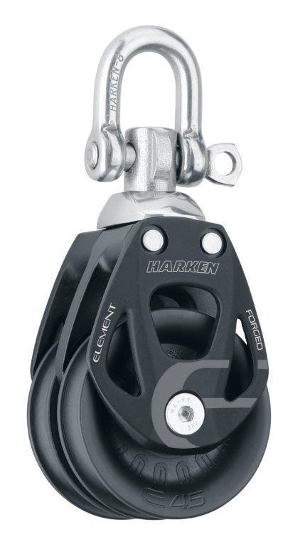 Harken 45mm Element tweeschijfsblok, Watersport en Boten, Accessoires en Onderhoud, Ophalen of Verzenden