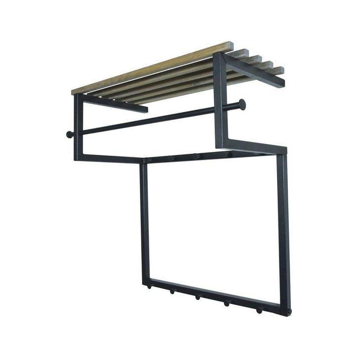 Spinder Design Rizzoli wandkapstok - zwart/eikenhout, Huis en Inrichting, Woonaccessoires | Kapstokken, Nieuw, Verzenden