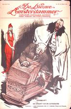 Spotprent over politiek in Duitsland tijdens Eerste Werel..., Antiek en Kunst, Verzenden