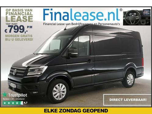 Volkswagen Crafter 30 2.0 TDI L3H3 Exclusive NIEUW €799pm, Auto's, Bestelauto's, Lease, Automaat, Diesel, Zwart, Volkswagen, Verzenden