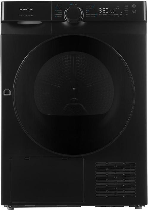 Inventum VDW9030B warmtepomp droger - zwart - 9 kg., Witgoed en Apparatuur, Wasdrogers, 8 tot 10 kg, Nieuw, Overige typen, Voorlader