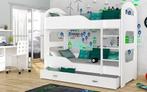 Wit stapelbed - 190x80 cm - kinderbed met 2 matrassen, Ophalen of Verzenden, Nieuw