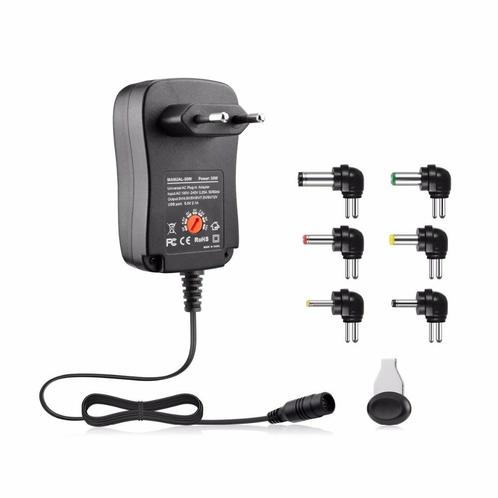 Zazitec Universele Adapter 30W 3V-12V 2.5A met usb, Computers en Software, Laptop-opladers, Nieuw, Ophalen of Verzenden