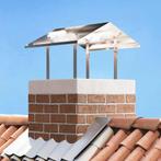 vidaXL Rookkap Zilver 60 x 60 x 38 cm Roestvrij staal, Huis en Inrichting, Haarden, Verzenden, Nieuw