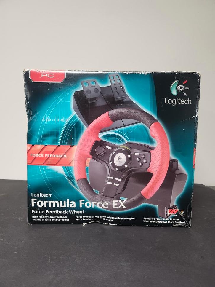 Logitech Formula Force Ex Force Feedback Wheel Boxed PC, Spelcomputers en Games, Games | Pc, Ophalen of Verzenden