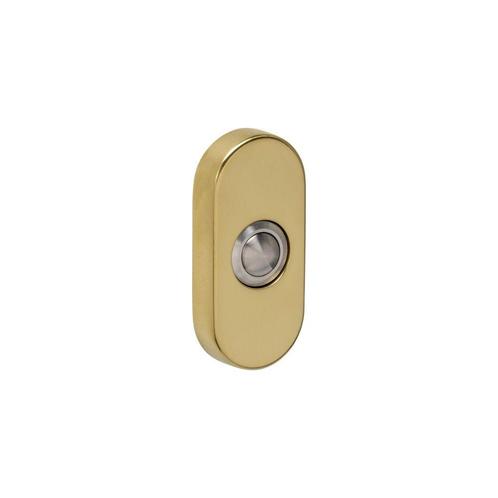 Intersteel deurbel ovaal 65x30x10mm verdekt - PVD, Huis en Inrichting, Deurbellen, Nieuw, Verzenden