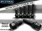 Zwarte wielbouten M14x1,5 Conisch 50mm (M14 x 1,5)