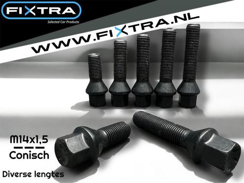 Zwarte wielbouten M14x1,5 Conisch 50mm (M14 x 1,5), Auto diversen, Tuning en Styling