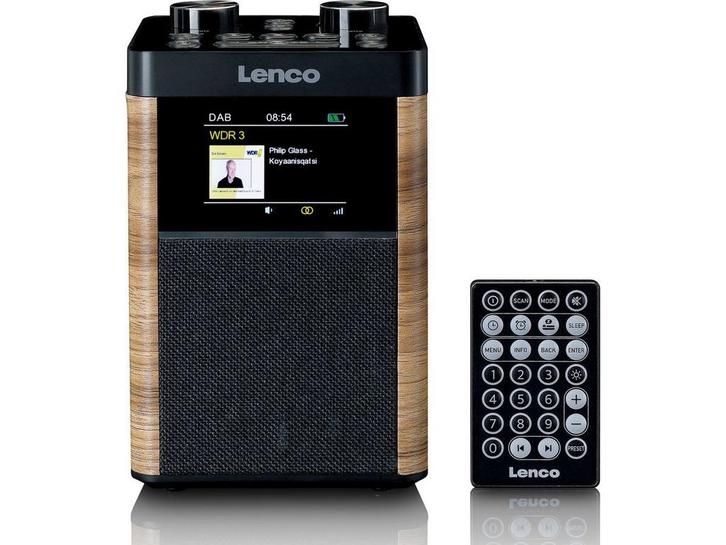 Lenco PDR-060WD - DAB+/FM Radio - Bluetooth - 10W speaker -, Audio, Tv en Foto, Luidsprekers, Zo goed als nieuw, Verzenden