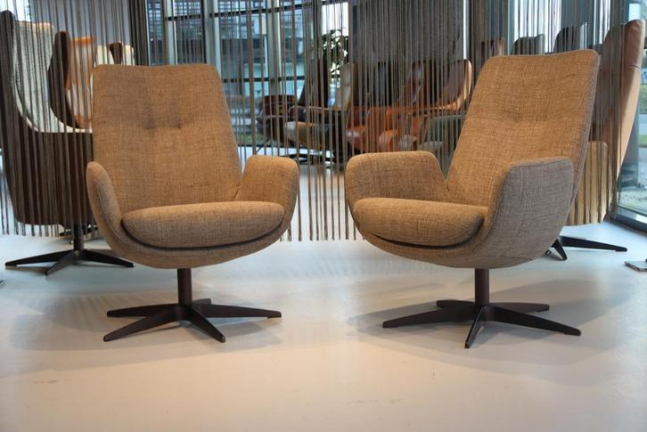 Gealux design fauteuil Moldavite /bijzetfauteuil draai stof., Huis en Inrichting, Fauteuils, 50 tot 75 cm, 75 tot 100 cm, Nieuw