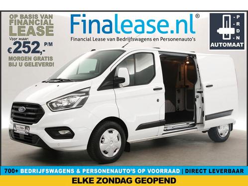 Ford Transit Custom 300 2.0 TDCI L2H1 AUT Airco Cam €252pm, Auto's, Bestelauto's, Lease, Automaat, Diesel, Ford, Wit, Verzenden