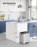 Afvalemmer - pedaalemmer - prullenbak - 30 liter (2x15L) -, Huis en Inrichting, Woonaccessoires | Prullenbakken, Verzenden, Nieuw