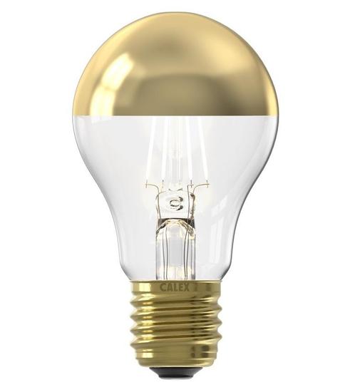 Calex LED A60 Kopspiegel Goud E27 4W 180lm 1800K dimbaar..., Huis en Inrichting, Lampen | Overige, Nieuw, Ophalen of Verzenden