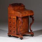 Davenport in wortelnoten met geheim pop-up-vak ca 1870 No342, Antiek en Kunst, Ophalen of Verzenden