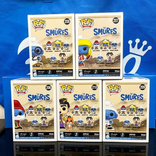 Funko - Funko Pop - Asia Smurfs Full 5pcs Set - 2020+ -, Antiek en Kunst, Antiek | Speelgoed